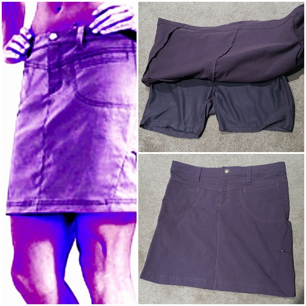 Athleta Plum "Dipper" Athletic Skort Sz 6